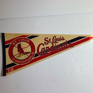 Vintage 80s MLB St Louis Cardinals Pennant